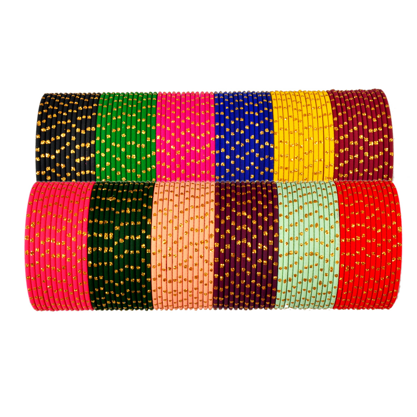 Swara Creations Traditional Metal Bangle/Churi Set, in Multicolor for Women/Girls(SKU304)