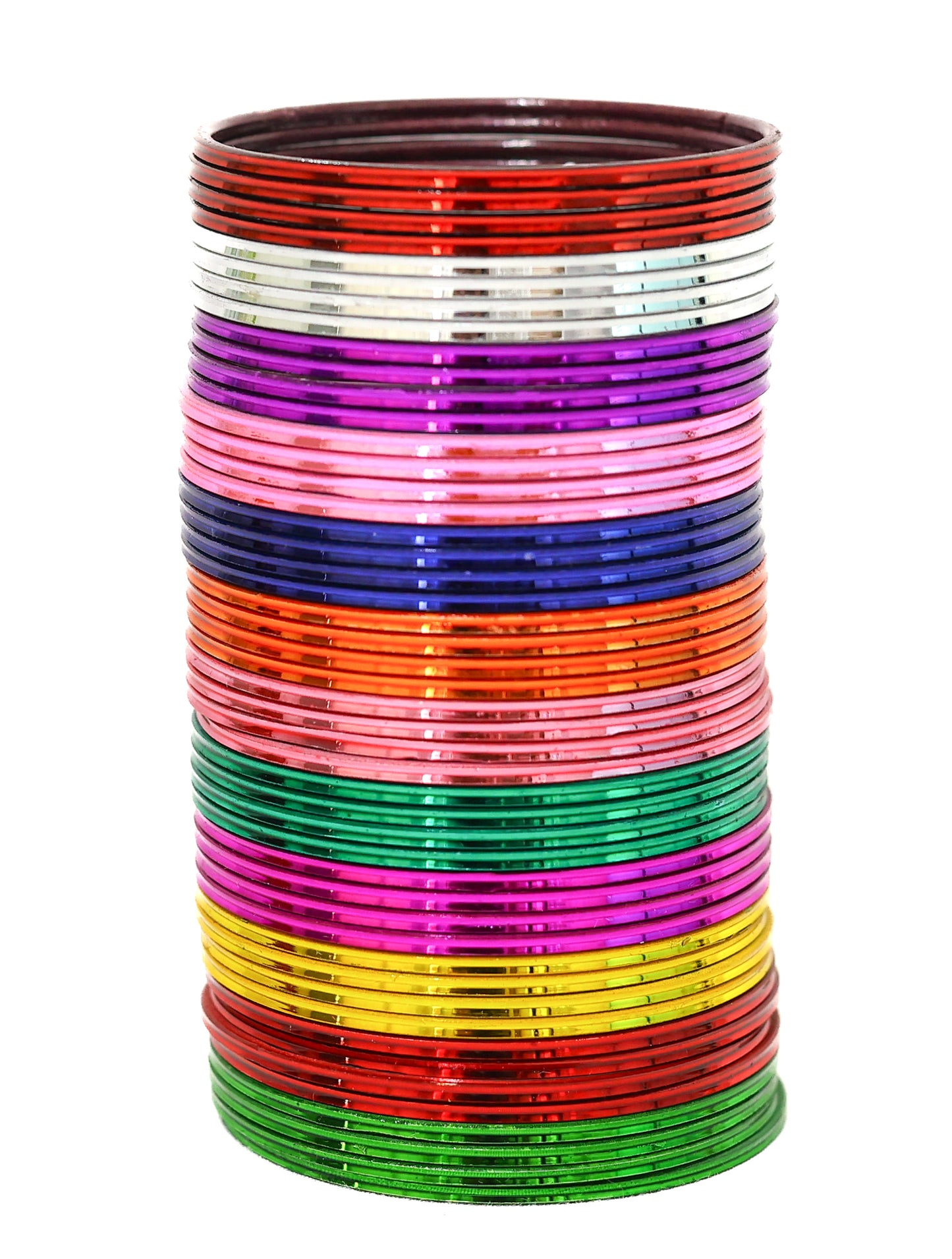 Light Shine Multicolor Metal Bangle Set