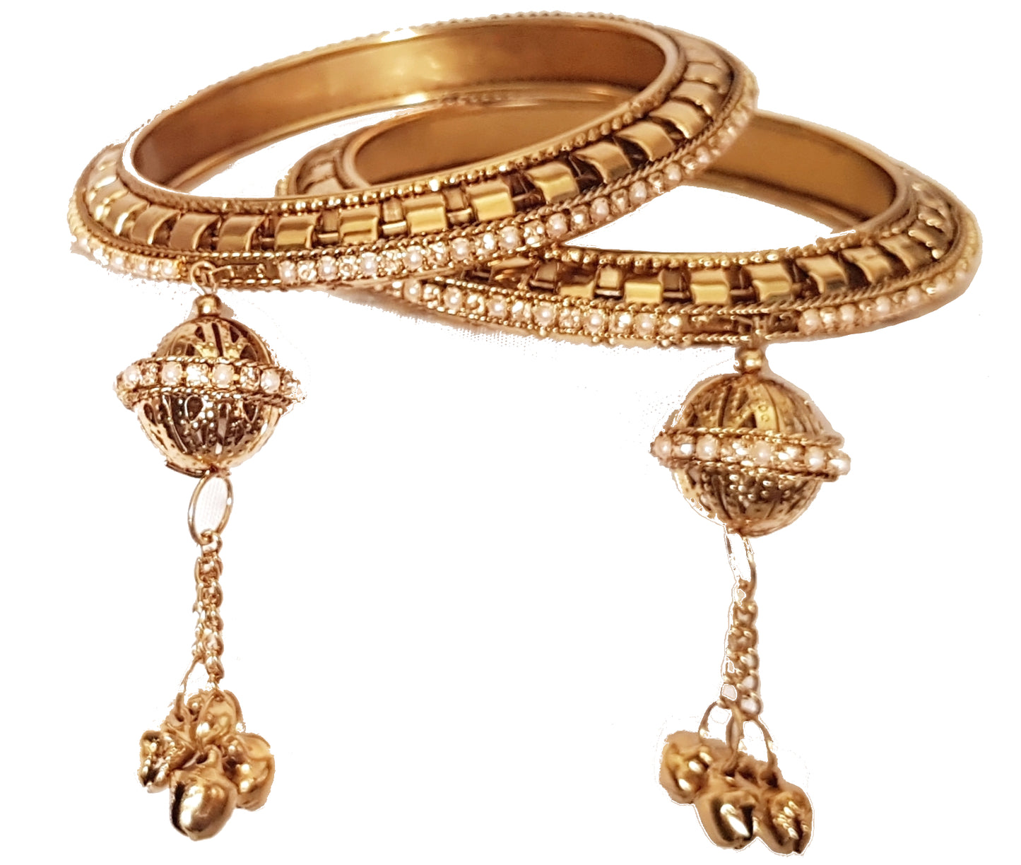 Swara Creations Metal latkan Kadas Set with Women and Girls(2Pc)
