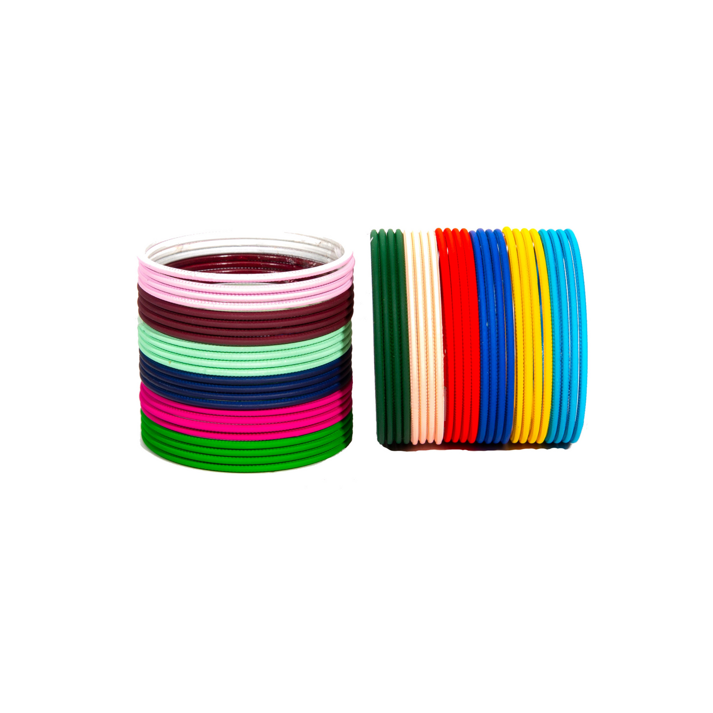 Swara Creations  | Multicolor Metal Bangles for Women and Girls (48 Bangles)(SKU020)