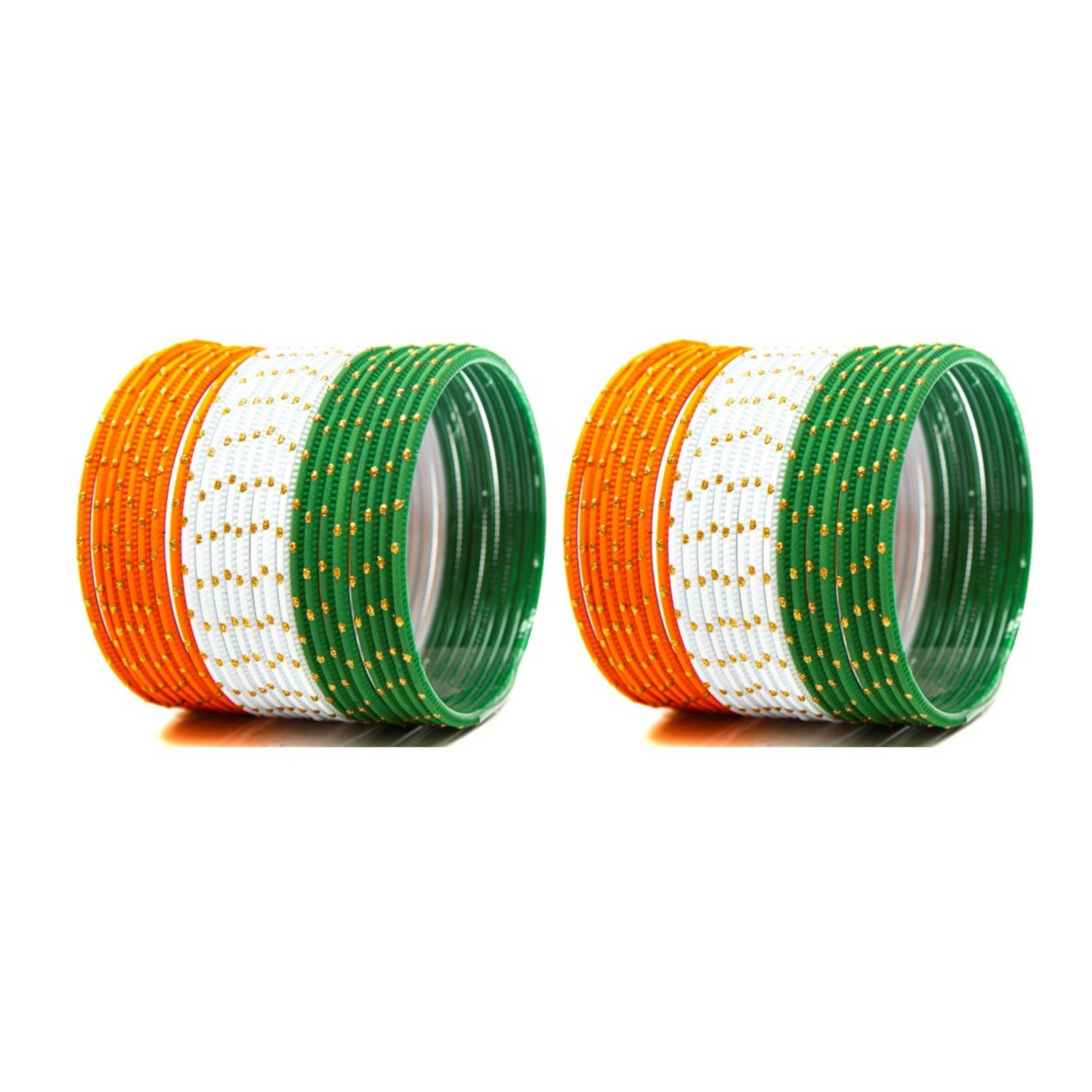 Swara Creations Tricolor  Metal bangles set for Women & Girls(SKU094)