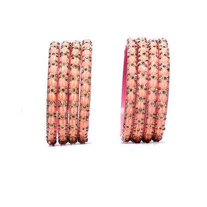 Swara Creations Glass Bangles Set for Special Occasions for Women & Girls(Sku229)