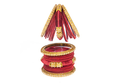 Zircon Multicolor Metal Kadas Set