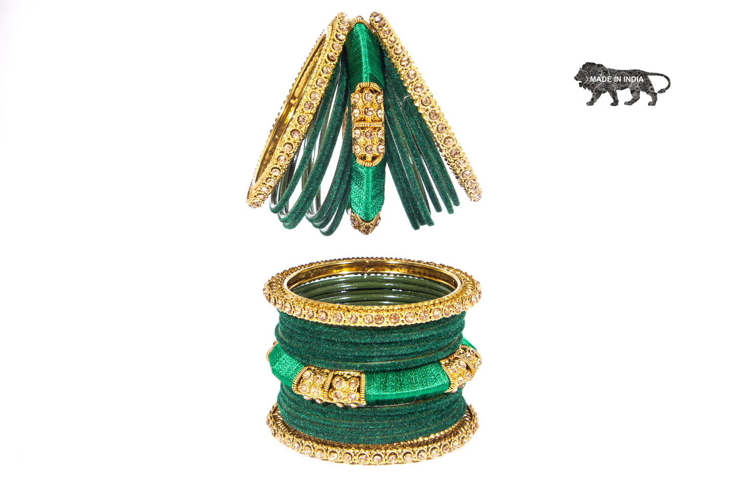 Zircon Multicolor Metal Kadas Set