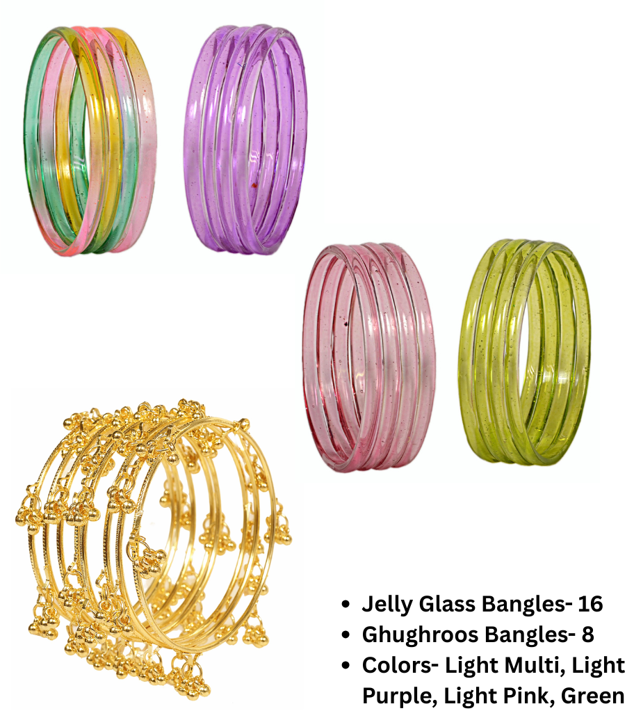 Swara Creations Glass Bangles/Kadas for Women (SKU 297)