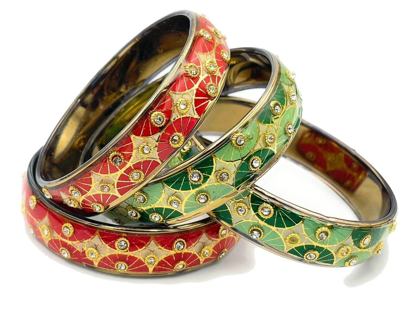 Swara Creations Traditional Bangles Set |Glass Kade (255)