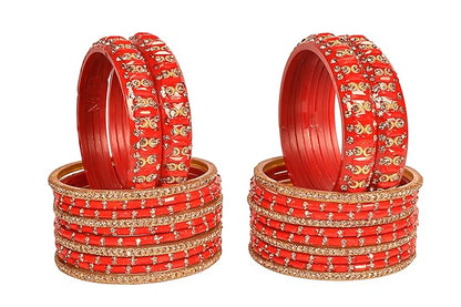 Zirconia Multicolor Glass Kada Set