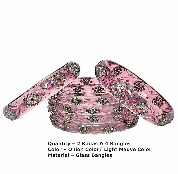 Swara Creations Glass Bangles set (6-Pcs)(SKU292)