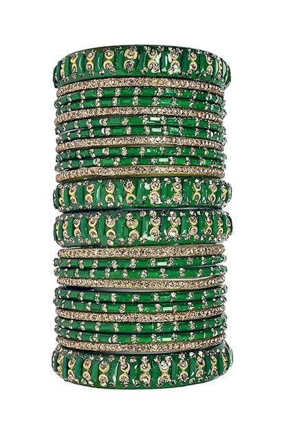 Zirconia Multicolor Glass Kada Set
