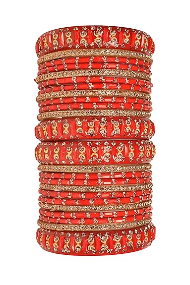 Zirconia Multicolor Glass Kada Set