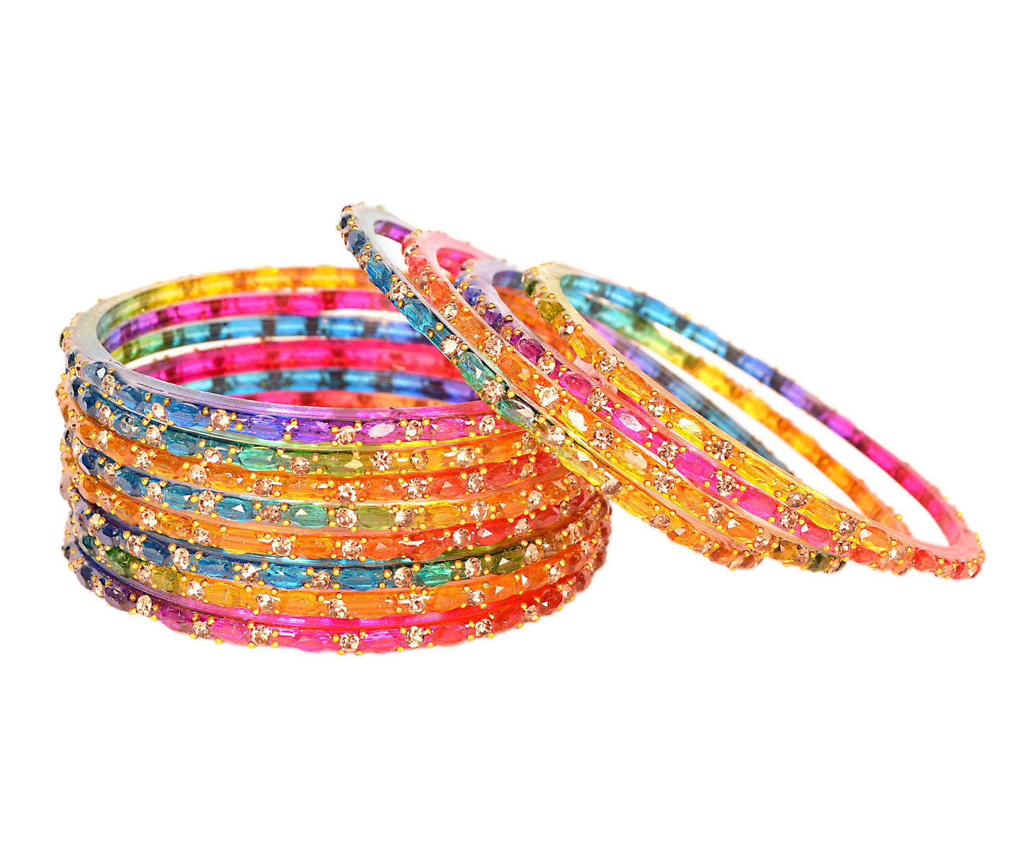 Swara Creations Glass Bangles set for Women (SKU287)
