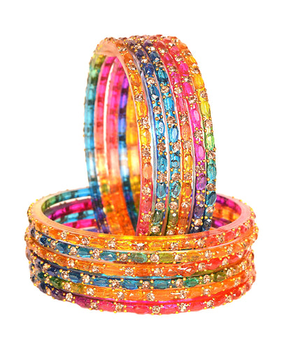 Swara Creations Glass Bangles set for Women (SKU287)