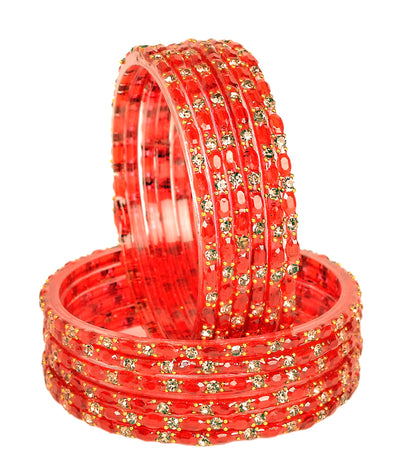 Swara Creations Glass Bangles set for Women (SKU287)