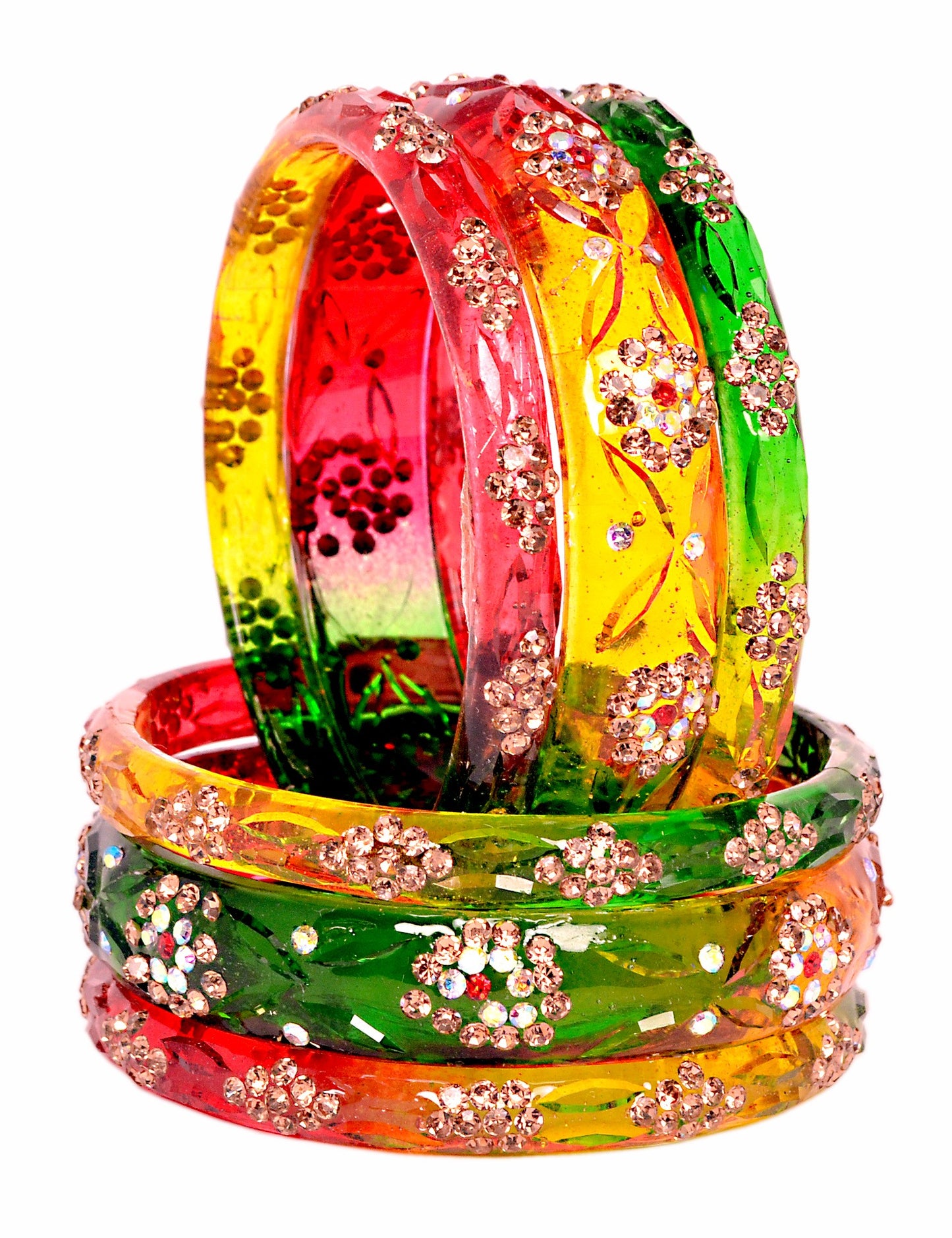 Swara Creations Glass Bangles set (6-Pcs)(SKU292)