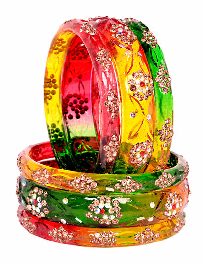 Swara Creations Glass Bangles set (6-Pcs)(SKU292)