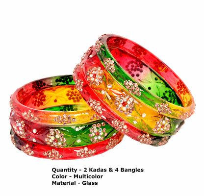 Swara Creations Glass Bangles set (6-Pcs)(SKU292)
