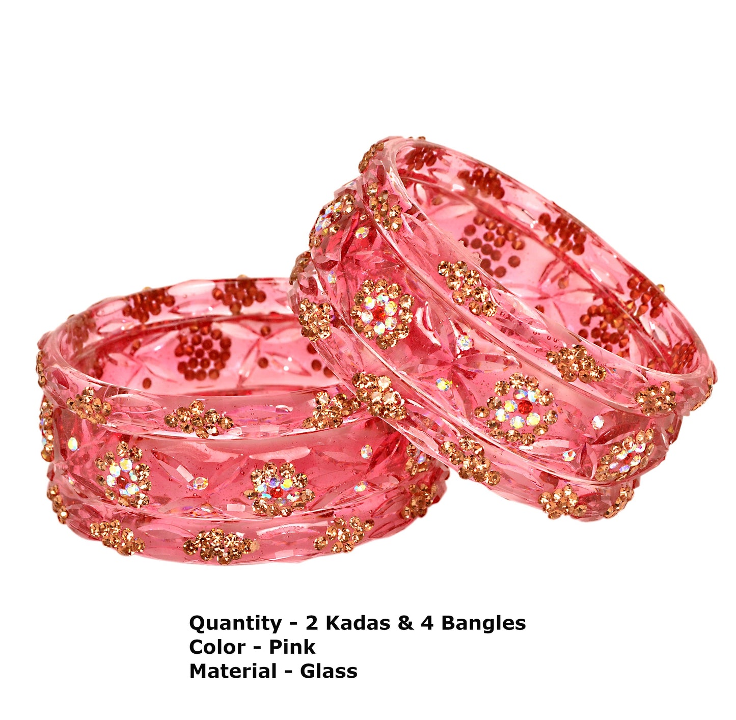 Swara Creations Glass Bangles set (6-Pcs)(SKU292)