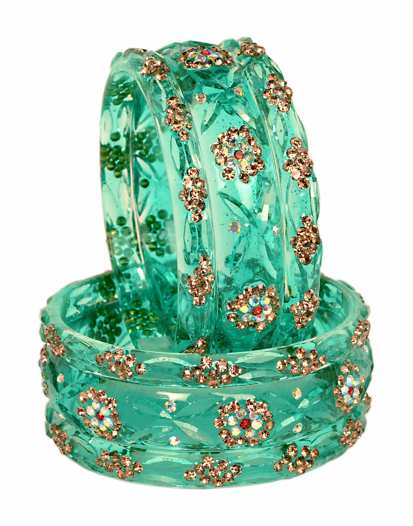 Swara Creations Glass Bangles set (6-Pcs)(SKU292)