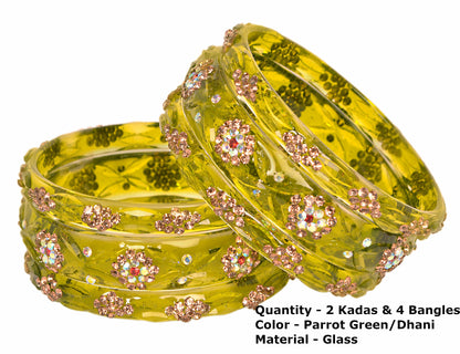 Swara Creations Glass Bangles set (6-Pcs)(SKU292)