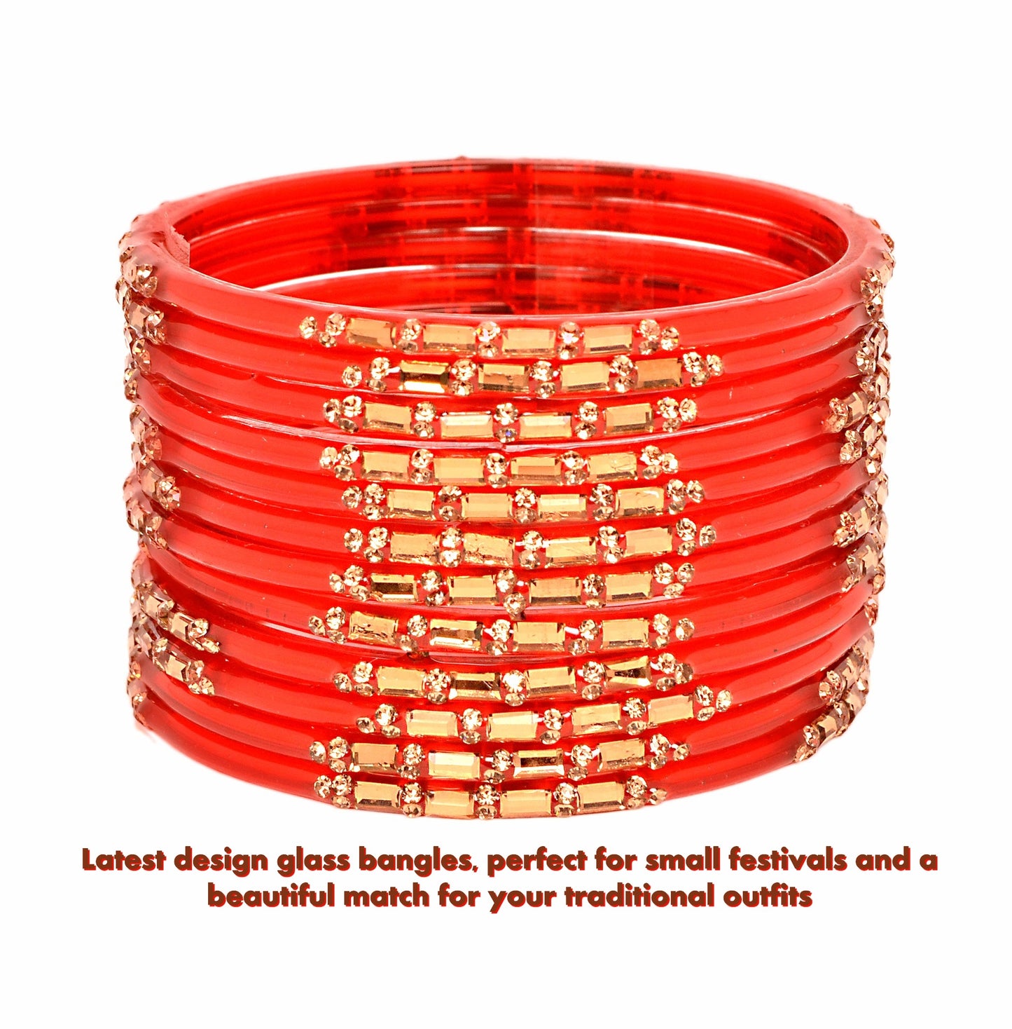 Swara Creations Shiny & Smooth Glass Bangles for Women (SKU293)