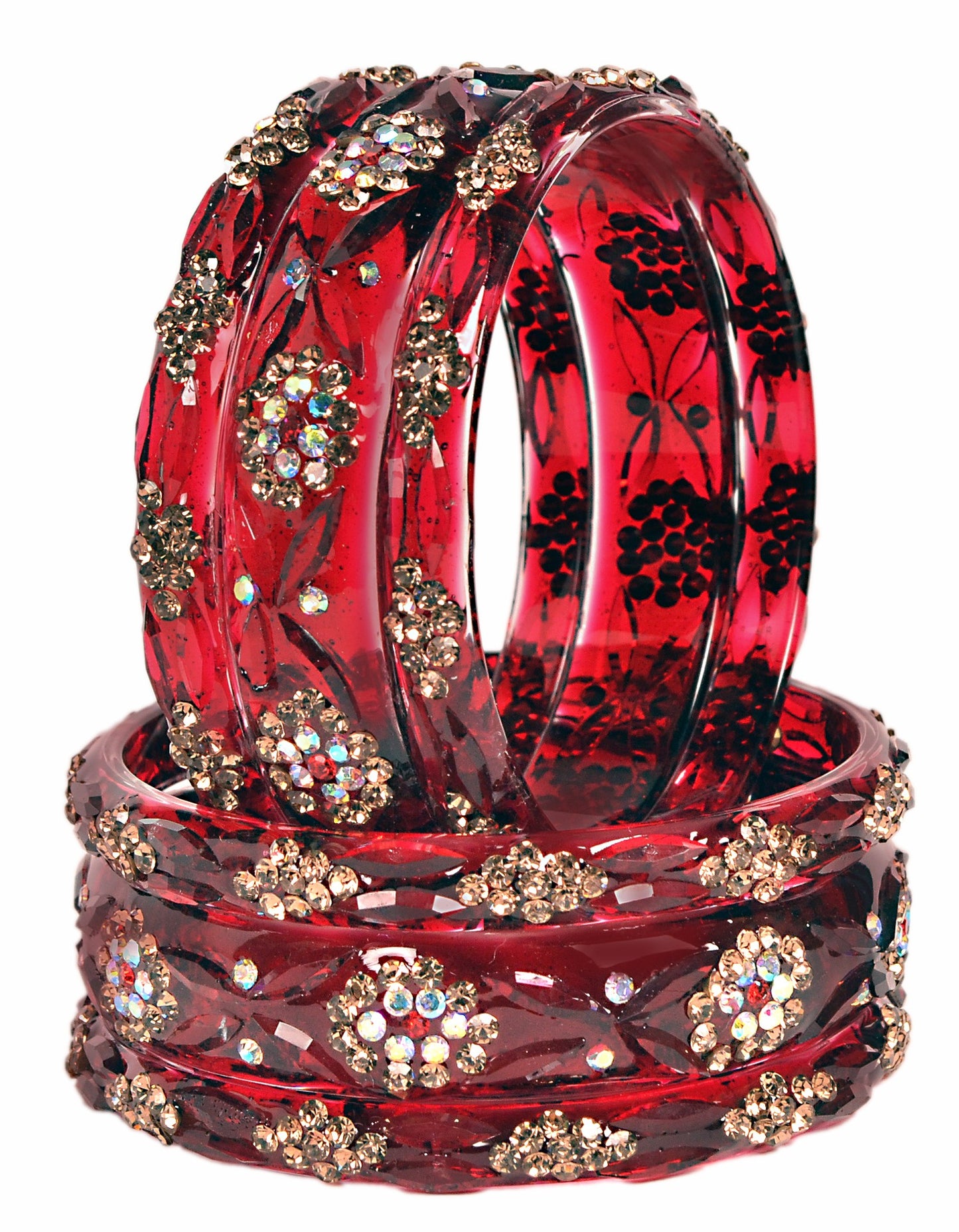 Swara Creations Glass Bangles set (6-Pcs)(SKU292)