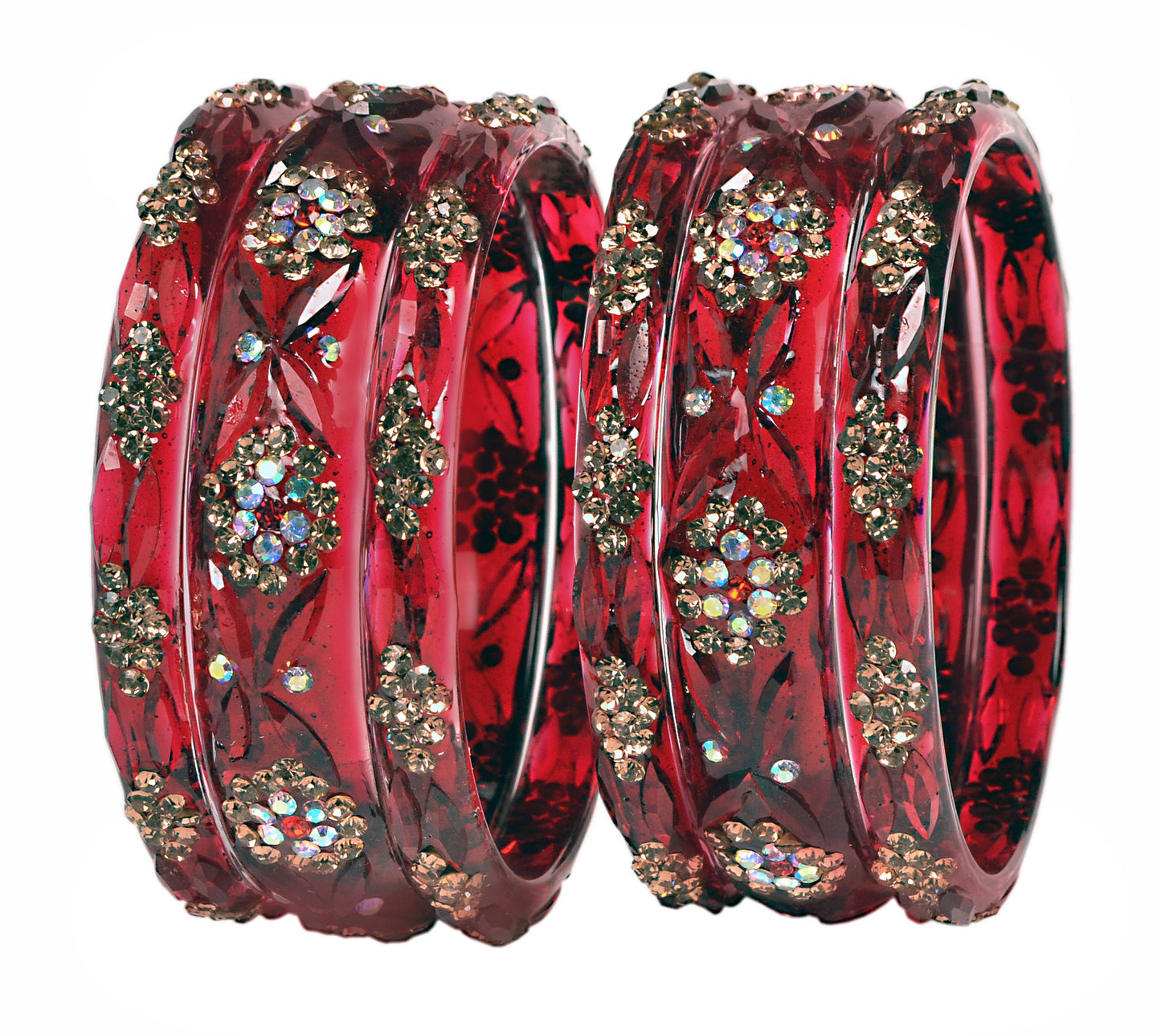 Swara Creations Glass Bangles set (6-Pcs)(SKU292)
