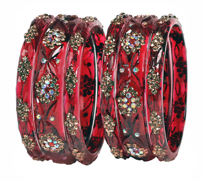 Swara Creations Glass Bangles set (6-Pcs)(SKU292)
