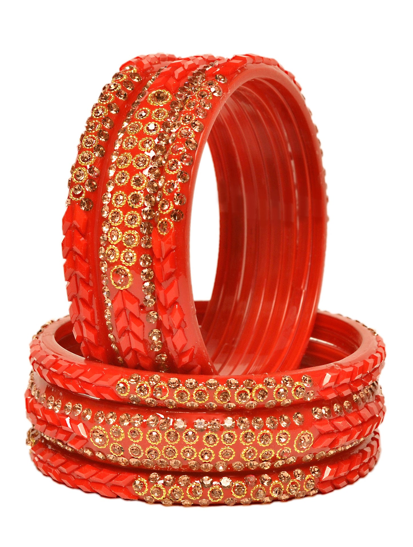 Swara Creations Glass Bangle Set for Women (Sku401)
