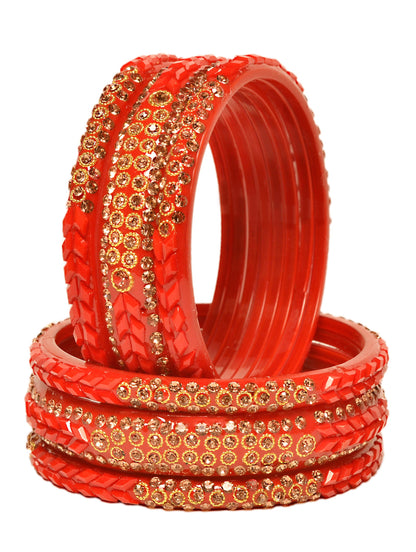Swara Creations Glass Bangle Set for Women (Sku401)