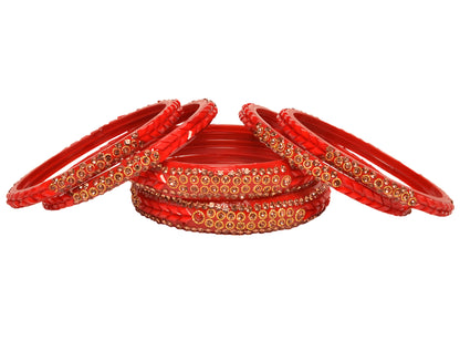 Swara Creations Glass Bangle Set for Women (Sku401)