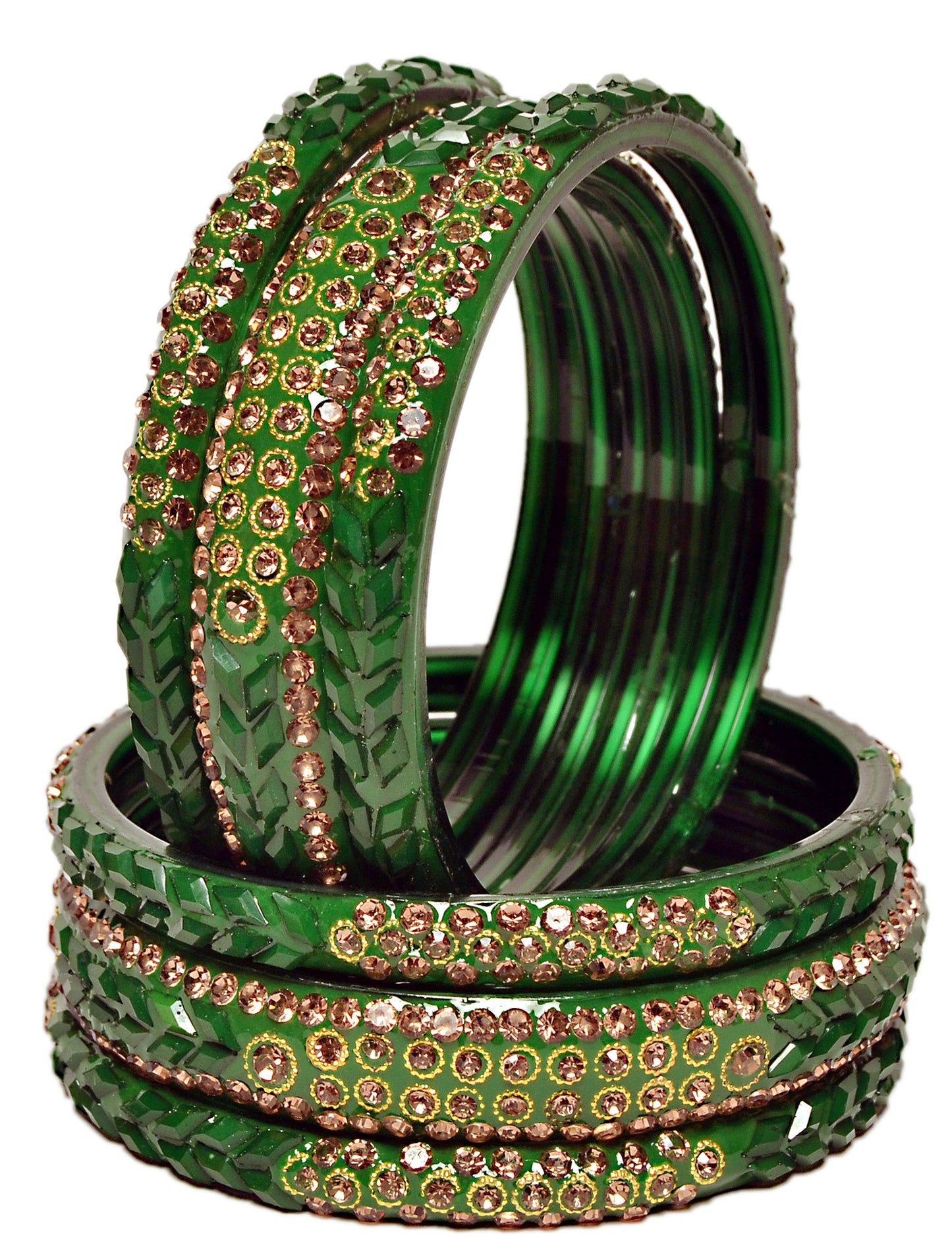 Swara Creations Glass Bangle Set for Women (Sku401)