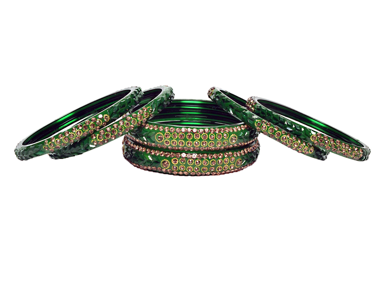 Swara Creations Glass Bangle Set for Women (Sku401)
