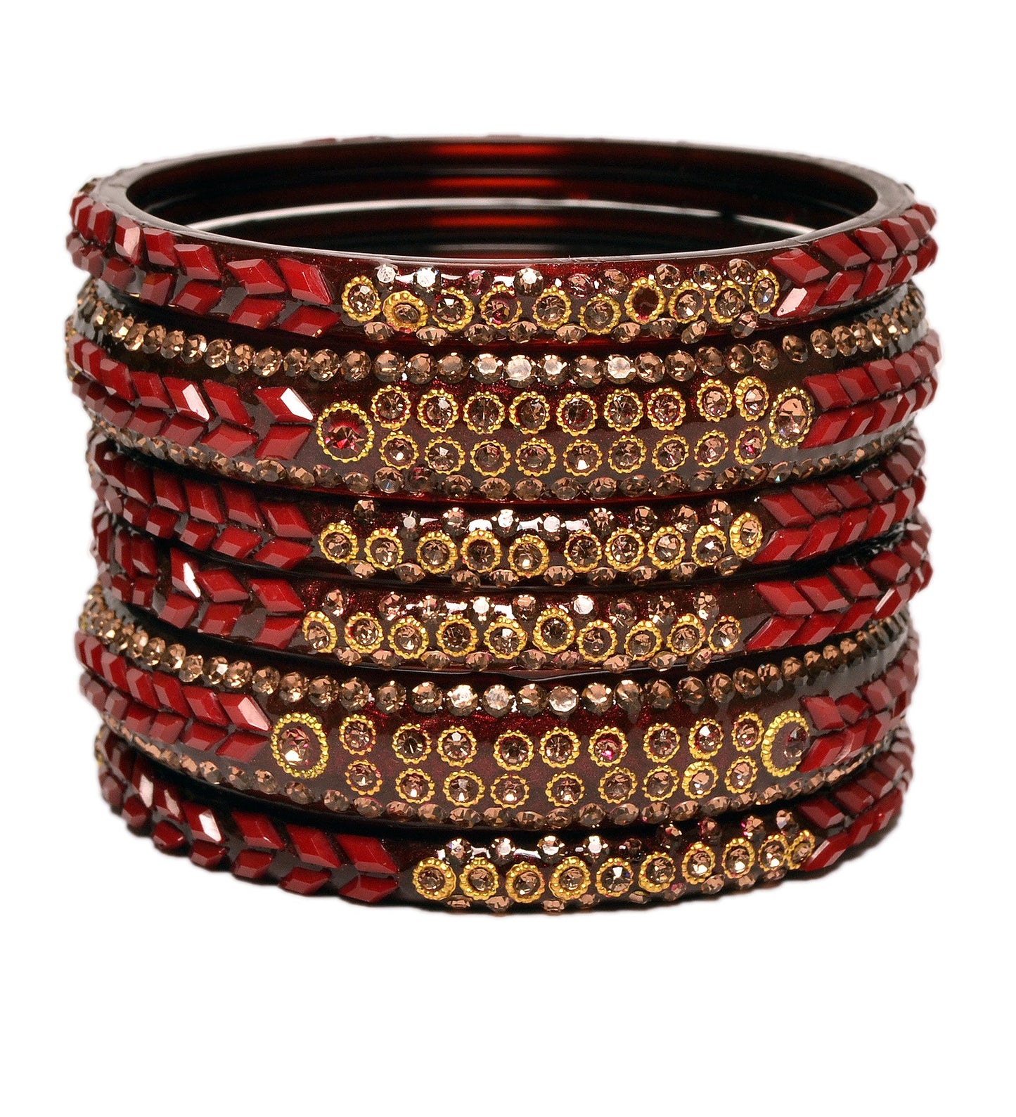 Swara Creations Glass Bangle Set for Women (Sku401)