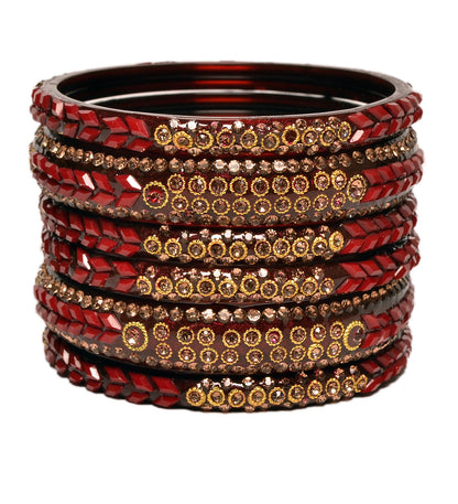 Swara Creations Glass Bangle Set for Women (Sku401)