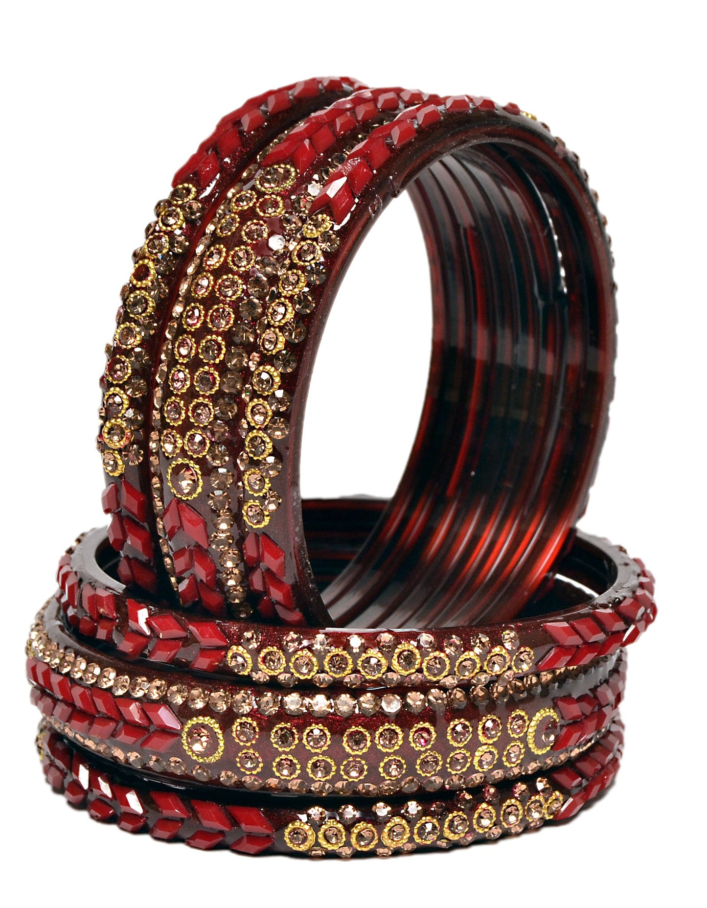 Swara Creations Glass Bangle Set for Women (Sku401)