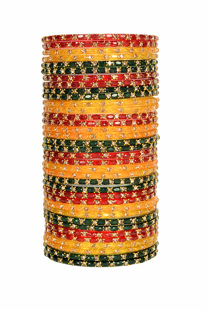 Swara Creations Glass Bangles set for Women (SKU287)