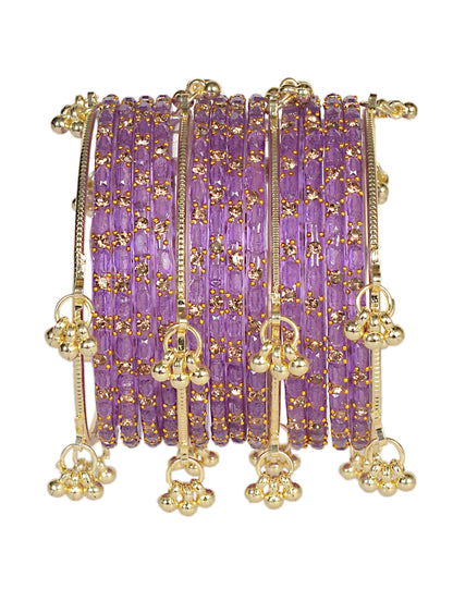 Swara Creations Kashmiri Ghungroo Raindrop Bangles SKU(417)