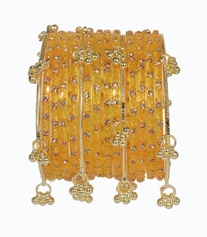 Swara Creations Kashmiri Ghungroo Raindrop Bangles SKU(417)