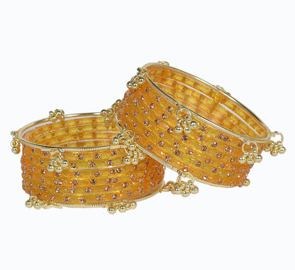 Swara Creations Kashmiri Ghungroo Raindrop Bangles SKU(417)