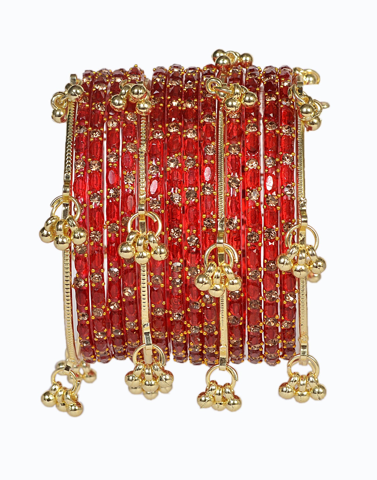 Swara Creations Kashmiri Ghungroo Raindrop Bangles SKU(417)