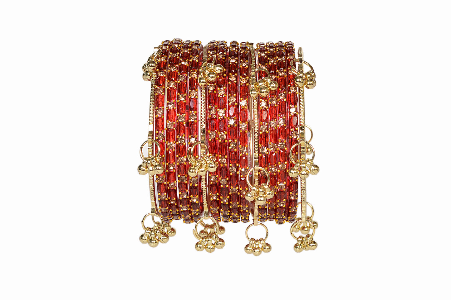 Swara Creations Kashmiri Ghungroo Raindrop Bangles SKU(417)