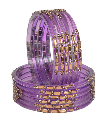 Swara Creations Shiny & Smooth Glass Bangles for Women (SKU293)