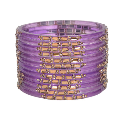 Swara Creations Shiny & Smooth Glass Bangles for Women (SKU293)