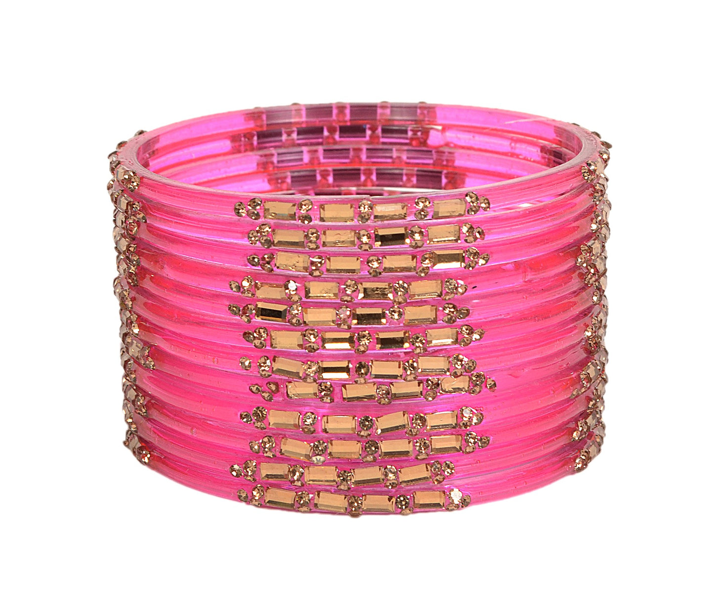 Swara Creations Shiny & Smooth Glass Bangles for Women (SKU293)