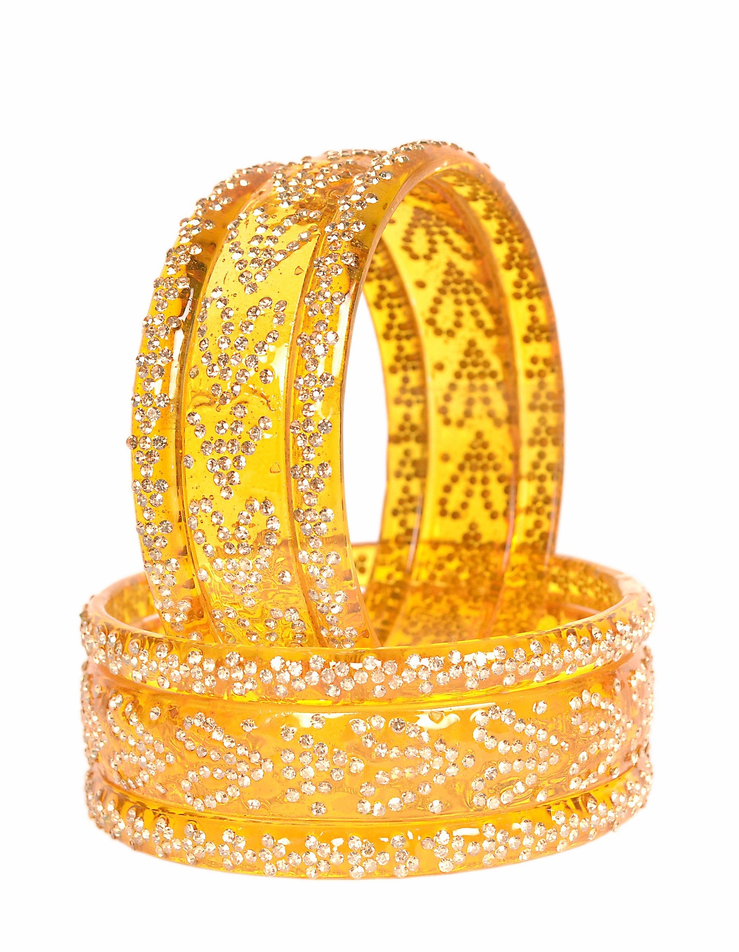 Crystal Glass Kada Bangle Set