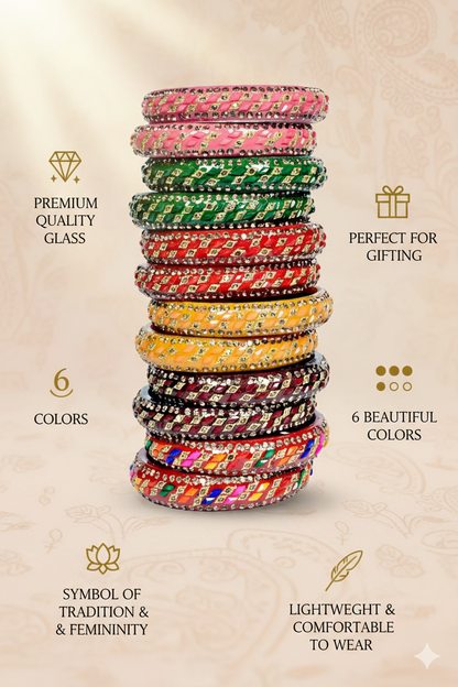 Swara Creations Zirconwork/Traditional Kadas Set SKU (402)