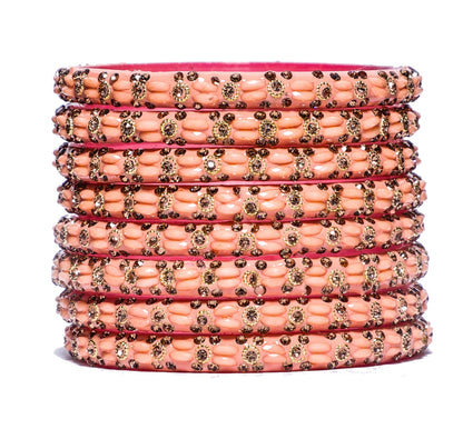 Swara Creations Glass Bangles Set for Special Occasions for Women & Girls(Sku229)