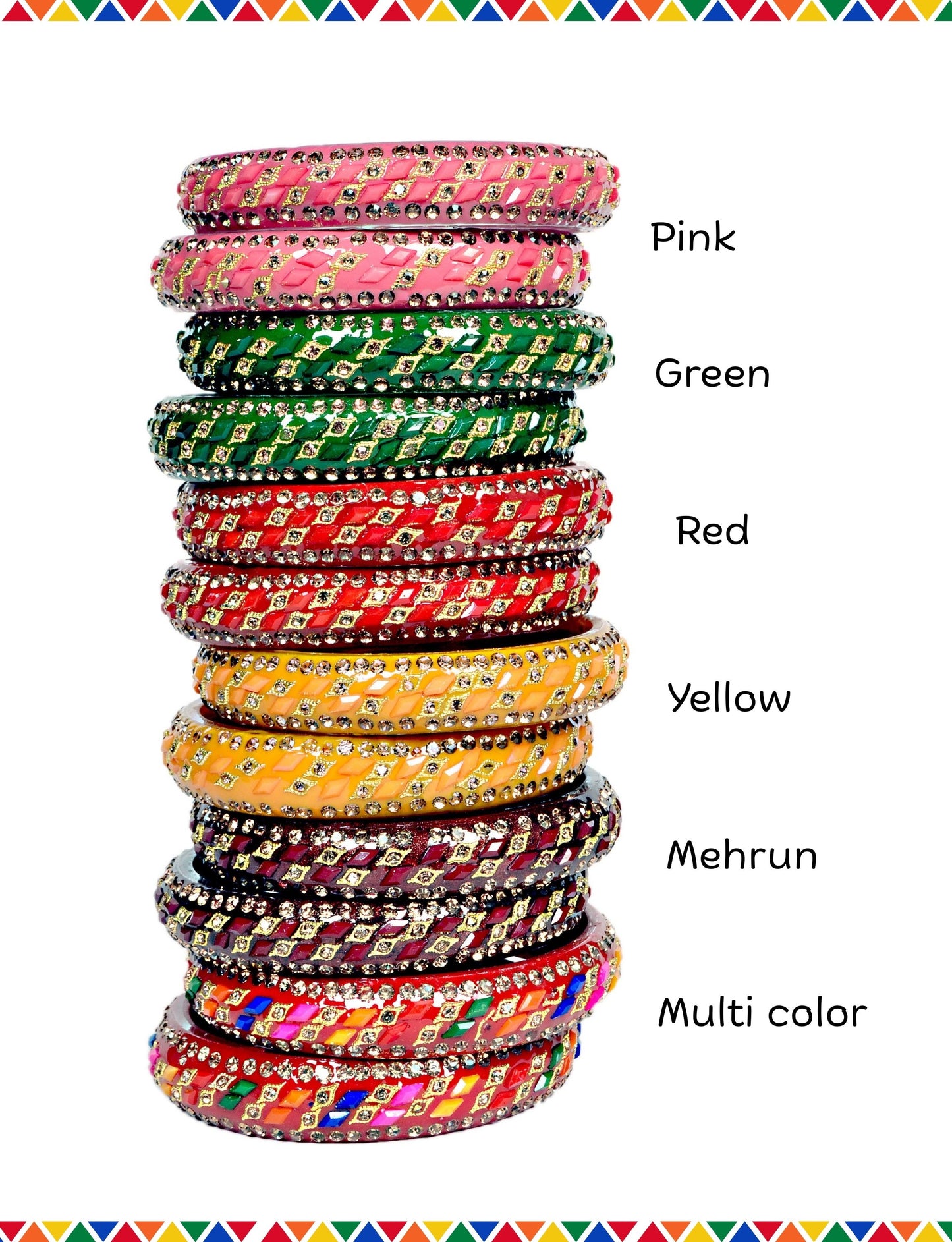Swara Creations Zirconwork/Traditional Kadas Set SKU (402)