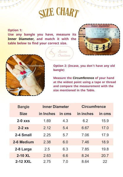 Crystal Glass Kada Bangle Set(SKU283)