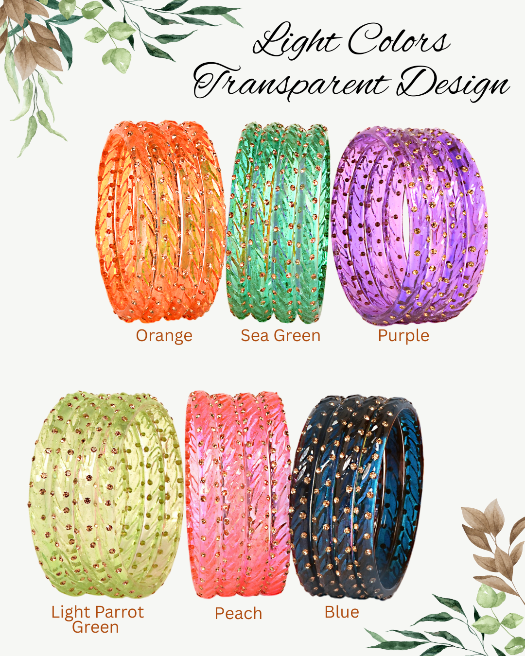 Swara Creations Crystal Bangles for Women/Raindrop Kada Set/Multicolor glossy finished bangles (SKU294)